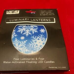 Blue Luminary Lanterns